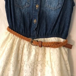 Denim/Lace Arizona Jeans Dress